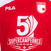 CAMISETA FILA INDEPENDIENTE SANTA FE CAMPEON SUPER LIGA 2026