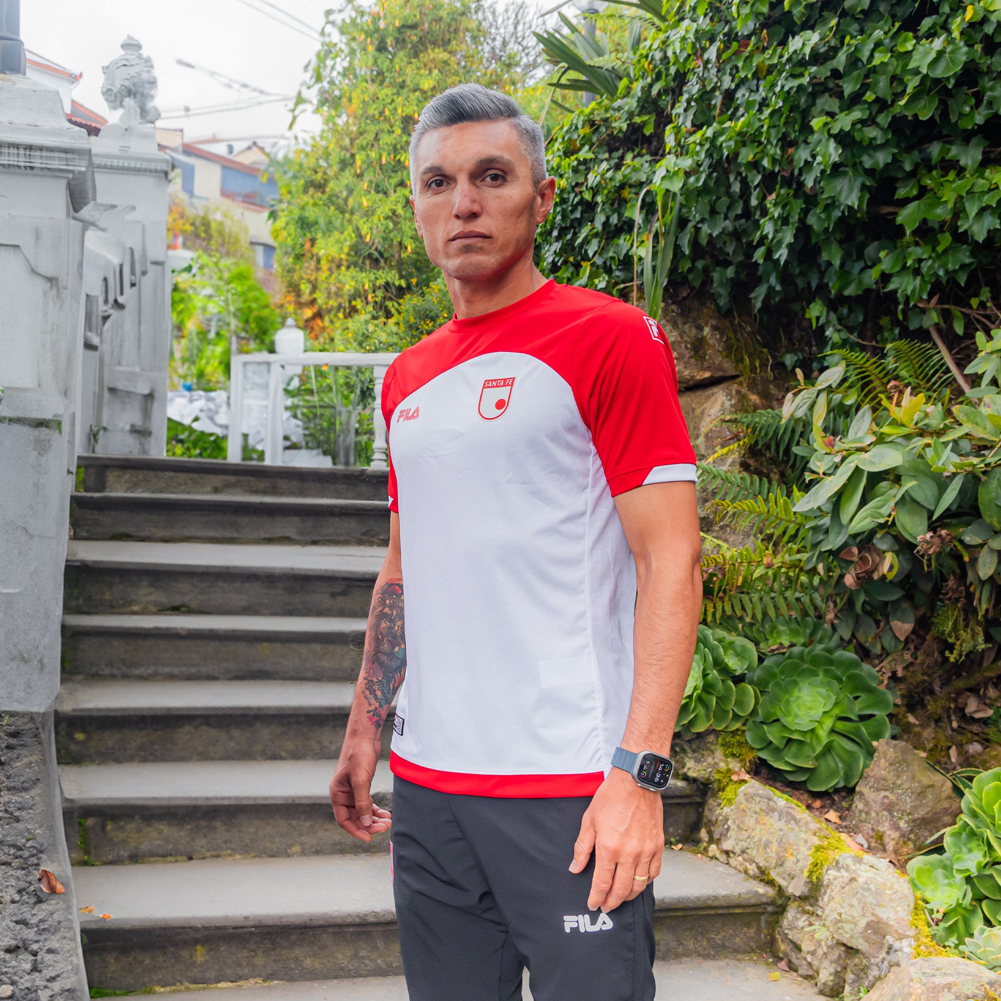 CAMISETA MASCULINA FILA INDEPENDIENTE SANTA FE AWAY 2025